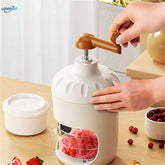 Portable Manual Ice Shaver Machine & Snow Cone Maker | Hand-Crank Slushie Maker with Stainless Steel Blades