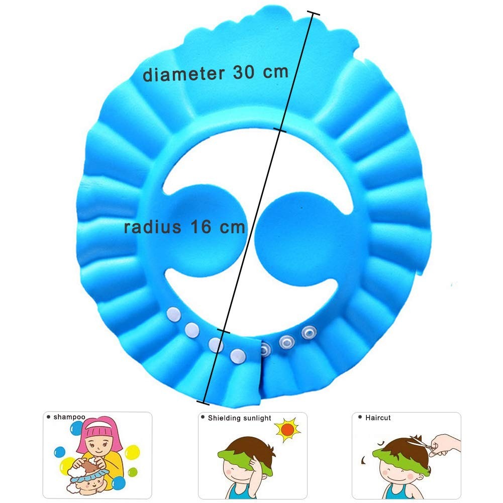 Baby Shower Cap With Stopper – Soft & Safe Silicone Protection